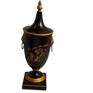 19 CENTURY TOLEWARE REGENCY PERIOD ITALIAN URNS